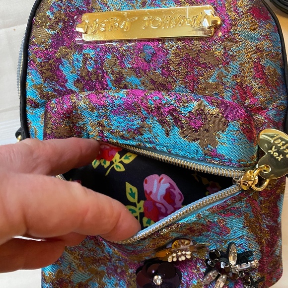 Betsey Johnson Mini Backpack Purse Cross Body Bag NEW NWT Embellished DragonFly - Picture 9 of 11
